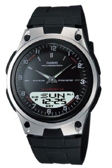 Casio Standard นาฬิกาข้อมือผู้ชาย สีดำ สายเรซิ่น รุ่น AW-80-1A Casio Standard นาฬิกาข้อมือผู้ชาย สีดำ สายเรซิ่น รุ่น AW-80-1A