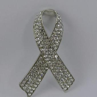 Pearl Jewelry เข็มกลัดไว้อาลัย โบว์เพชร PIN09 Pearl Jewelry เข็มกลัดไว้อาลัย โบว์เพชร PIN09