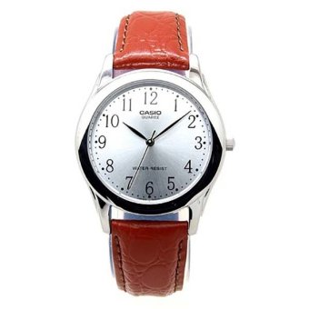 Casio Standard นาฬิกาข้อมือผู้ชาย- สีเงิน สายหนังสีน้ำตาล รุ่น MTP-1093E-7B Casio Standard นาฬิกาข้อมือผู้ชาย- สีเงิน สายหนังสีน้ำตาล รุ่น MTP-1093E-7B