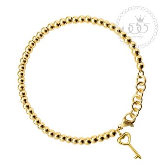 555jewelry สร้อยข้อมือ สแตนเลสสตีล ประดับ ชาร์มรูป ลูกกุญแจ รุ่น MNC-BR406-B (สี Yellow Gold) 555jewelry สร้อยข้อมือ สแตนเลสสตีล ประดับ ชาร์มรูป ลูกกุญแจ รุ่น MNC-BR406-B (สี Yellow Gold)