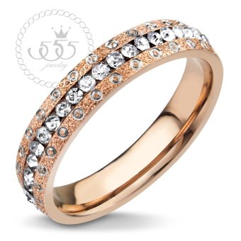 555jewelry แหวน สวมใส่ได้ทั้งชายและหญิง รอบวงทำ Cutting ลายวงกลม ประดับด้วย CZ สีขาว รุ่น MNC-R164-C สี Pink Gold 555jewelry แหวน สวมใส่ได้ทั้งชายและหญิง รอบวงทำ Cutting ลายวงกลม ประดับด้วย CZ สีขาว รุ่น MNC-R164-C สี Pink Gold