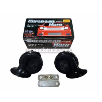 Speed Studio แตร European Horn แตรรถ แตรรถยนต์ แตรหอยโข่ง 12V (สีดำ) Speed Studio แตร European Horn แตรรถ แตรรถยนต์ แตรหอยโข่ง 12V (สีดำ)