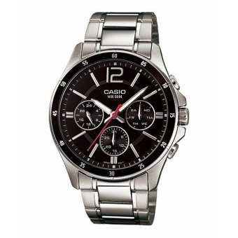 Casio Standard นาฬิกาข้อมือผู้ชาย สายแสตนเลส รุ่น MTP-1374D-1AV - Black Casio Standard นาฬิกาข้อมือผู้ชาย สายแสตนเลส รุ่น MTP-1374D-1AV - Black