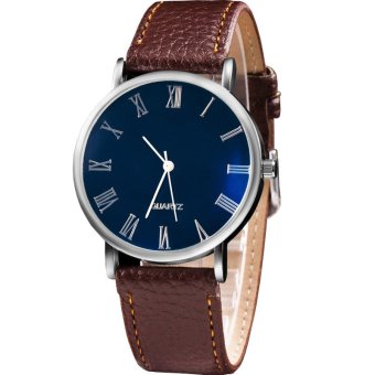 MEGA Quartz Waterproof Luminescence Glass Wristwatch Roma Digits หรูหรานาฬิกาข้อมือ สายหนัง กันน้ำ รุ่น MG0010 (Brown) MEGA Quartz Waterproof Luminescence Glass Wristwatch Roma Digits หรูหรานาฬิกาข้อมือ สายหนัง กันน้ำ รุ่น MG0010 (Brown)