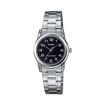 Casio Standard นาฬิกาข้อมือ สายสแตนเลส รุ่น LTP-V001D-1BUDF - สีเงิน/หน้าดำ Casio Standard นาฬิกาข้อมือ สายสแตนเลส รุ่น LTP-V001D-1BUDF - สีเงิน/หน้าดำ