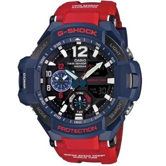 Casio G-Shock นาฬิกาข้อมือผู้ชาย สีน้ำเงิน/แดง สายเรซิ่น รุ่น GA-1100-2A ประกันCMG Casio G-Shock นาฬิกาข้อมือผู้ชาย สีน้ำเงิน/แดง สายเรซิ่น รุ่น GA-1100-2A ประกันCMG