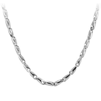 555jewelry สายสร้อยแบบปั้มนูนลายก้ามปู รุ่น MNC-C043-A สี สตีลเงิน สร้อยเปล่า สร้อยคอสแตนเลส 555jewelry สายสร้อยแบบปั้มนูนลายก้ามปู รุ่น MNC-C043-A สี สตีลเงิน สร้อยเปล่า สร้อยคอสแตนเลส
