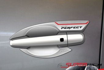 TFP ถาดรองมือเปิดประตู กันรอยประตู โครเมี่ยม (Door handle) / Pajero'15 TFP ถาดรองมือเปิดประตู กันรอยประตู โครเมี่ยม (Door handle) / Pajero'15
