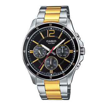 Casio Standard นาฬิกาข้อมือผู้ชาย สีเงิน/ทอง สายสแตนเลส รุ่น MTP-1374SG-1AVDF Casio Standard นาฬิกาข้อมือผู้ชาย สีเงิน/ทอง สายสแตนเลส รุ่น MTP-1374SG-1AVDF
