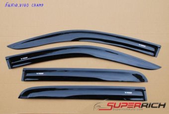 TFP คิ้วกันสาดประตู สกรีน(Weather Guard) (อะคริลิคชาดำ) / VIGO CHAMP TFP คิ้วกันสาดประตู สกรีน(Weather Guard) (อะคริลิคชาดำ) / VIGO CHAMP