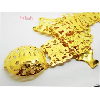 Thai Jewelry เข็มขัดทอง ฉลุ ลายไทย หนัก 10 บาท ยาว 44 นิ้ว หน้ากว้าง 1.5 นิ้ว Thai Jewelry เข็มขัดทอง ฉลุ ลายไทย หนัก 10 บาท ยาว 44 นิ้ว หน้ากว้าง 1.5 นิ้ว