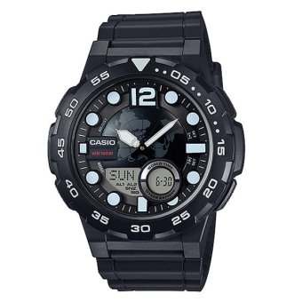 Casio Standard นาฬิกาข้อมือผู้ชาย สายเรซิน รุ่น AEQ-100W-1AVDF (Black) Casio Standard นาฬิกาข้อมือผู้ชาย สายเรซิน รุ่น AEQ-100W-1AVDF (Black)