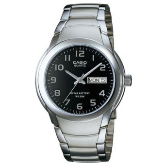 Casio Standard นาฬิกาข้อมือผู้ชาย สีดำ/เงิน สายสแตนเลส รุ่น MTP-1229D-1AVDF Casio Standard นาฬิกาข้อมือผู้ชาย สีดำ/เงิน สายสแตนเลส รุ่น MTP-1229D-1AVDF