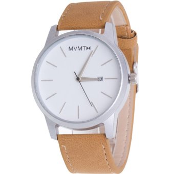 MEGA Quartz Waterproof Leather Watchband Date Calendar Wristwatch Korea Style หรูหรานาฬิกาข้อมือ สายหนัง กันน้ำ รุ่น MG0020 (Brown) MEGA Quartz Waterproof Leather Watchband Date Calendar Wristwatch Korea Style หรูหรานาฬิกาข้อมือ สายหนัง กันน้ำ รุ่น MG0020 (Brown)
