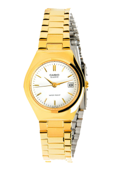 Casio Standard นาฬิกาข้อมือผู้หญิง สายสแตนเลส รุ่น LTP-1170N-7ARDF - เรือนทอง/หน้าขาว Casio Standard นาฬิกาข้อมือผู้หญิง สายสแตนเลส รุ่น LTP-1170N-7ARDF - เรือนทอง/หน้าขาว