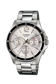 Casio Standard นาฬิกาข้อมือผู้ชาย สายแสตนเลส รุ่น MTP-1374D-7AV - White Casio Standard นาฬิกาข้อมือผู้ชาย สายแสตนเลส รุ่น MTP-1374D-7AV - White