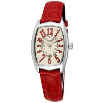 Casio Standard นาฬิกาข้อมือผู้หญิง สายหนัง รุ่น LTP-1208E-9B2 - Red Casio Standard นาฬิกาข้อมือผู้หญิง สายหนัง รุ่น LTP-1208E-9B2 - Red