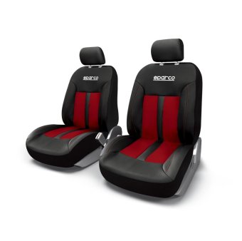 Sparco หุ้มเบาะหนัง รุ่น SPC1018RS 2 Front PU Cover - Red (ชุดคู่หน้า 2 ชิ้น) Sparco หุ้มเบาะหนัง รุ่น SPC1018RS 2 Front PU Cover - Red (ชุดคู่หน้า 2 ชิ้น)
