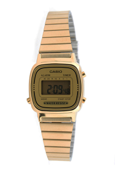 Casio Standard นาฬิกาข้อมือผู้หญิง สายสเตนเลส รุ่น LA670WGA-9DF - สีทอง Casio Standard นาฬิกาข้อมือผู้หญิง สายสเตนเลส รุ่น LA670WGA-9DF - สีทอง