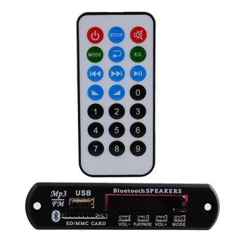 DC 12 V Led รถผ่านบลูทูธรอง MP3 บอร์ดโทรโข่งรีโมทเพลงแปลความหมาย DC 12 V Led รถผ่านบลูทูธรอง MP3 บอร์ดโทรโข่งรีโมทเพลงแปลความหมาย