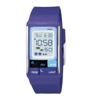 CASIO POPTONE นาฬิกาข้อมือสุภาพสตรี สีม่วง สาย Silicon รุ่น LDF-52-6ADR CASIO POPTONE นาฬิกาข้อมือสุภาพสตรี สีม่วง สาย Silicon รุ่น LDF-52-6ADR