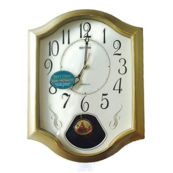 RHYTHM นาฬิกาแขวน รุ่น CMJ494BR18 (Gold) RHYTHM นาฬิกาแขวน รุ่น CMJ494BR18 (Gold)