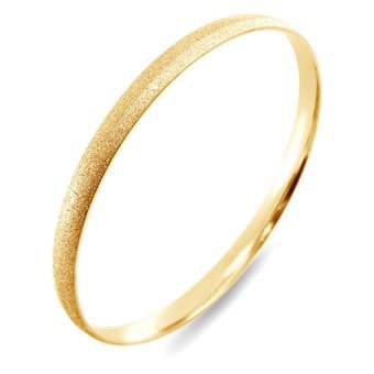 555jewelry กำไลข้อมือวงกลมคลาสสิค Sand dust Texture รุ่น MNC-BG166-B - สี Yellow Gold 555jewelry กำไลข้อมือวงกลมคลาสสิค Sand dust Texture รุ่น MNC-BG166-B - สี Yellow Gold