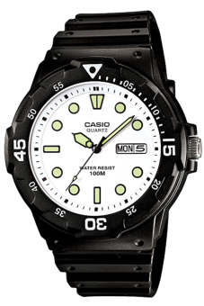 Casio Standard นาฬิกาข้อมือผู้ชาย สายเรซิ่น รุ่น MRW-200H-7EVDF - สีดำ/ขาว Casio Standard นาฬิกาข้อมือผู้ชาย สายเรซิ่น รุ่น MRW-200H-7EVDF - สีดำ/ขาว