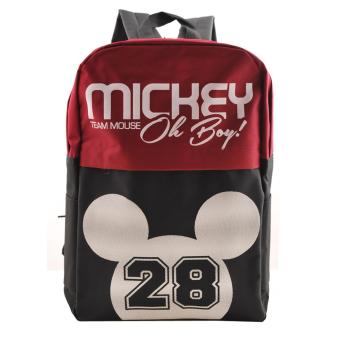 Disney Mickey Mouse กระเป๋าเป้ กระเป๋านักเรียน สะพายหลัง (สีกรมคาดแดง) Disney Mickey Mouse กระเป๋าเป้ กระเป๋านักเรียน สะพายหลัง (สีกรมคาดแดง)
