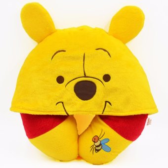 Disney หมอนรองคอ Pooh แบบมี Hood Disney หมอนรองคอ Pooh แบบมี Hood