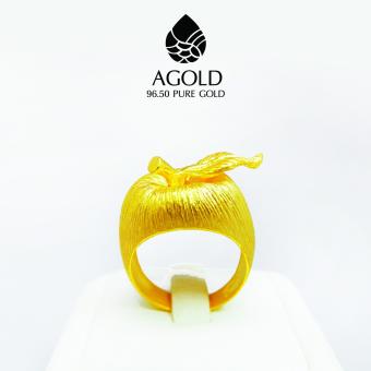 AGOLD ST18 แหวนแฟชั่นรูปแอปเปิ้ล ทองแท้ 96.50% น้ำหนัก 1 บาท ฟรีกล่องเครื่องประดับ AGOLD ST18 แหวนแฟชั่นรูปแอปเปิ้ล ทองแท้ 96.50% น้ำหนัก 1 บาท ฟรีกล่องเครื่องประดับ