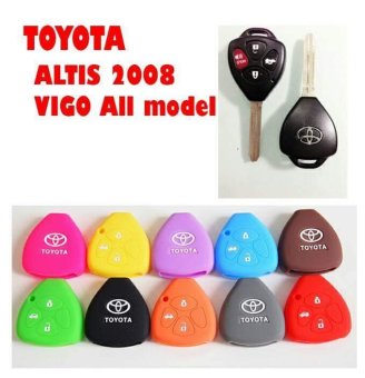 ซิลิโคนกุญแจรถยนต์ TOYOTA สีดำ ซิลิโคนกุญแจรถยนต์ TOYOTA สีดำ