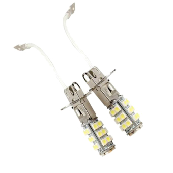 Aukey 2ชิ้น xenon เย็นขาว 3528 SMD LED H3 หลอดไฟหน้ารถหมอกสว่าง Aukey 2ชิ้น xenon เย็นขาว 3528 SMD LED H3 หลอดไฟหน้ารถหมอกสว่าง