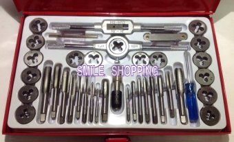 SMILE SHOPPING Tap&Die Set ชุดต๊าบเกลียว 40ตัวชุด 3-12 mm. ในกล่องเหล็ก SMILE SHOPPING Tap&Die Set ชุดต๊าบเกลียว 40ตัวชุด 3-12 mm. ในกล่องเหล็ก