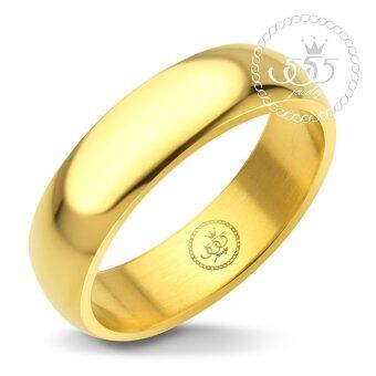 555jewelry แหวนดีไซน์เรียบ สีทอง รุ่น MNC-R161-B - แหวนเกลี้ยง แหวนเรียบ ดีไซน์แบบ unisex สแตนเลสสตีล 555jewelry แหวนดีไซน์เรียบ สีทอง รุ่น MNC-R161-B - แหวนเกลี้ยง แหวนเรียบ ดีไซน์แบบ unisex สแตนเลสสตีล
