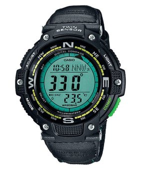 Casio Outgear นาฬิกาผู้ชาย สีดำ สายเรซิ่น รุ่น SGW-100B-3A2 Casio Outgear นาฬิกาผู้ชาย สีดำ สายเรซิ่น รุ่น SGW-100B-3A2
