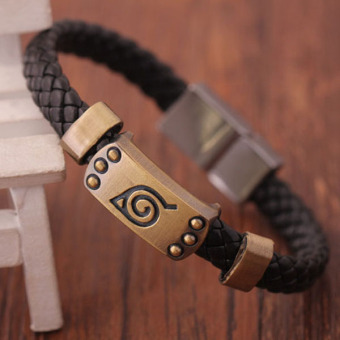 ลีฟทำสร้อยข้อมือนารูโตะร้อนสีน้ำตาลสายรัดข้อมือกำไลคอสเพลย์สำหรับ Anime แฟน- ลีฟทำสร้อยข้อมือนารูโตะร้อนสีน้ำตาลสายรัดข้อมือกำไลคอสเพลย์สำหรับ Anime แฟน-