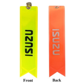 Isuzuป้ายสะท้อนแสงติดท้ายรถ(Rescue Tag)สำหรับติดจุดดึงสลิงรถยนต์ รุ่นIsuzu (สีเหลือง/ส้ม) Isuzuป้ายสะท้อนแสงติดท้ายรถ(Rescue Tag)สำหรับติดจุดดึงสลิงรถยนต์ รุ่นIsuzu (สีเหลือง/ส้ม)