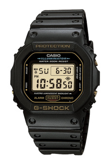 Casio G-Shock ผู้ชายสีดำยางรัดนาฬิกา DW-5600EG-9 Casio G-Shock ผู้ชายสีดำยางรัดนาฬิกา DW-5600EG-9