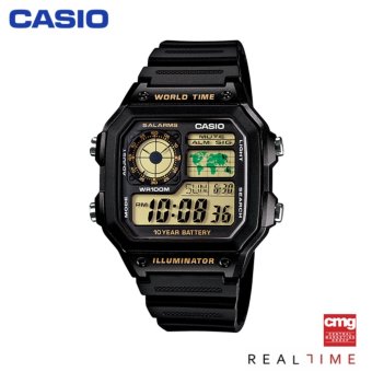 Casio Standard นาฬิกา AE-1200WH-1BVDF ประกันศูนย์ CMG (Black) Casio Standard นาฬิกา AE-1200WH-1BVDF ประกันศูนย์ CMG (Black)