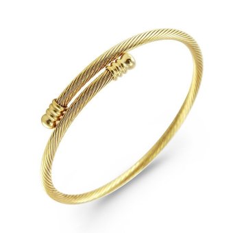 555jewelry 316L Bangle กำไล รุ่น MNC-BG222-B (Yellow gold) 555jewelry 316L Bangle กำไล รุ่น MNC-BG222-B (Yellow gold)