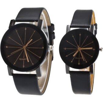 MEGA Quartz Waterproof Slim PU Leather Wristwatch Lover Couple Watch หรูหรานาฬิกาข้อมือ สายหนัง กันน้ำ นาฬิกาคู่ รุ่น MG0014 (Black) MEGA Quartz Waterproof Slim PU Leather Wristwatch Lover Couple Watch หรูหรานาฬิกาข้อมือ สายหนัง กันน้ำ นาฬิกาคู่ รุ่น MG0014 (Black)