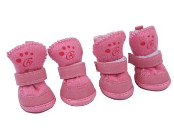 Leegoal , 4 สุนัข Packz หนาวรองเท้ากันลื่นรองเท้าผ้าอุ่นสำหรับสุนัขขนาดเล็ก-สีชมพู (l) Leegoal , 4 สุนัข Packz หนาวรองเท้ากันลื่นรองเท้าผ้าอุ่นสำหรับสุนัขขนาดเล็ก-สีชมพู (l)