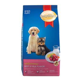 SmartHeart Beef & Milk Flavor for All Breed Puppies 500g อาหารลูกสุนัข ทุกสายพันธ์ สมาร์ทฮาร์ท รสเนื้อวัวและนม 500กรัม SmartHeart Beef & Milk Flavor for All Breed Puppies 500g อาหารลูกสุนัข ทุกสายพันธ์ สมาร์ทฮาร์ท รสเนื้อวัวและนม 500กรัม