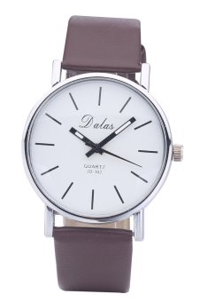 Dalas JD302 วินเทจแฟชั่นการออกแบบหญิง ๆ นาฬิกาข้อมือสายหนังผลึก (สีน้ำตาล) Dalas JD302 วินเทจแฟชั่นการออกแบบหญิง ๆ นาฬิกาข้อมือสายหนังผลึก (สีน้ำตาล)