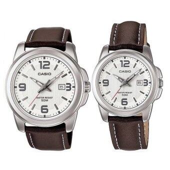 Casio Standard นาฬิกาข้อมือผู้ชาย สีน้ำตาล สายหนัง รุ่น MTP-1314L-7AVDF+Casio Standard นาฬิกาข้อมือผู้หญิง สีน้ำตาล สายหนัง รุ่น LTP-1314L-7AVDF Casio Standard นาฬิกาข้อมือผู้ชาย สีน้ำตาล สายหนัง รุ่น MTP-1314L-7AVDF+Casio Standard นาฬิกาข้อมือผู้หญิง สีน้ำตาล สายหนัง รุ่น LTP-1314L-7AVDF