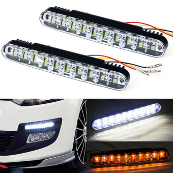 รถวิ่งกันน้ำเวลากลางวันแสงสว่างแสงไฟหมุน DRL 2 x 30 เครื่องแยก (ขาวน้อย) รถวิ่งกันน้ำเวลากลางวันแสงสว่างแสงไฟหมุน DRL 2 x 30 เครื่องแยก (ขาวน้อย)