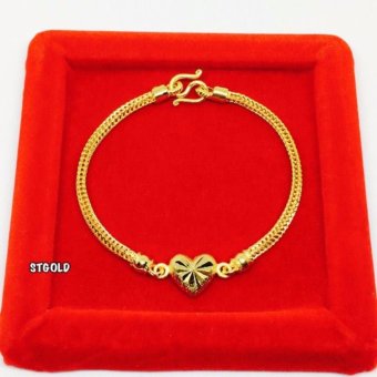 STGOLD: สร้อยข้อมือสี่เสาหัวใจ ชุบทอง ทองชุบ หุ้มทอง เศษทอง ทองปลอม ทองไมครอน STGOLD: สร้อยข้อมือสี่เสาหัวใจ ชุบทอง ทองชุบ หุ้มทอง เศษทอง ทองปลอม ทองไมครอน