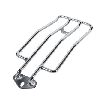 รถจักรยานยนต์เบาะเดี่ยวด้านกระเป๋าเดินทางวางชั้นรองรับสำหรับ Harley XL883/1200 (เงิน) รถจักรยานยนต์เบาะเดี่ยวด้านกระเป๋าเดินทางวางชั้นรองรับสำหรับ Harley XL883/1200 (เงิน)
