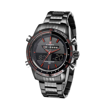 สเตนเลส NAVIFORCE 3ATM แฟชั่นนาฬิกาข้อมือกันน้ำสองคนดูกีฬาเวลาผลึกด้วยฟังก์ชันปลุกจับเวลาของปฏิทินแบล็คไลท์ สเตนเลส NAVIFORCE 3ATM แฟชั่นนาฬิกาข้อมือกันน้ำสองคนดูกีฬาเวลาผลึกด้วยฟังก์ชันปลุกจับเวลาของปฏิทินแบล็คไลท์